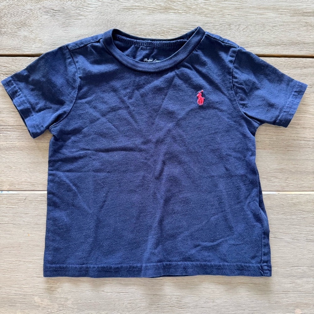 Polo Ralph Lauren Blue and Red Short Sleeve Tees